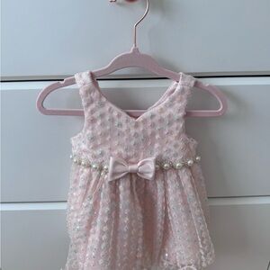 American Princess Pink Floral Baby Dress 3mo
